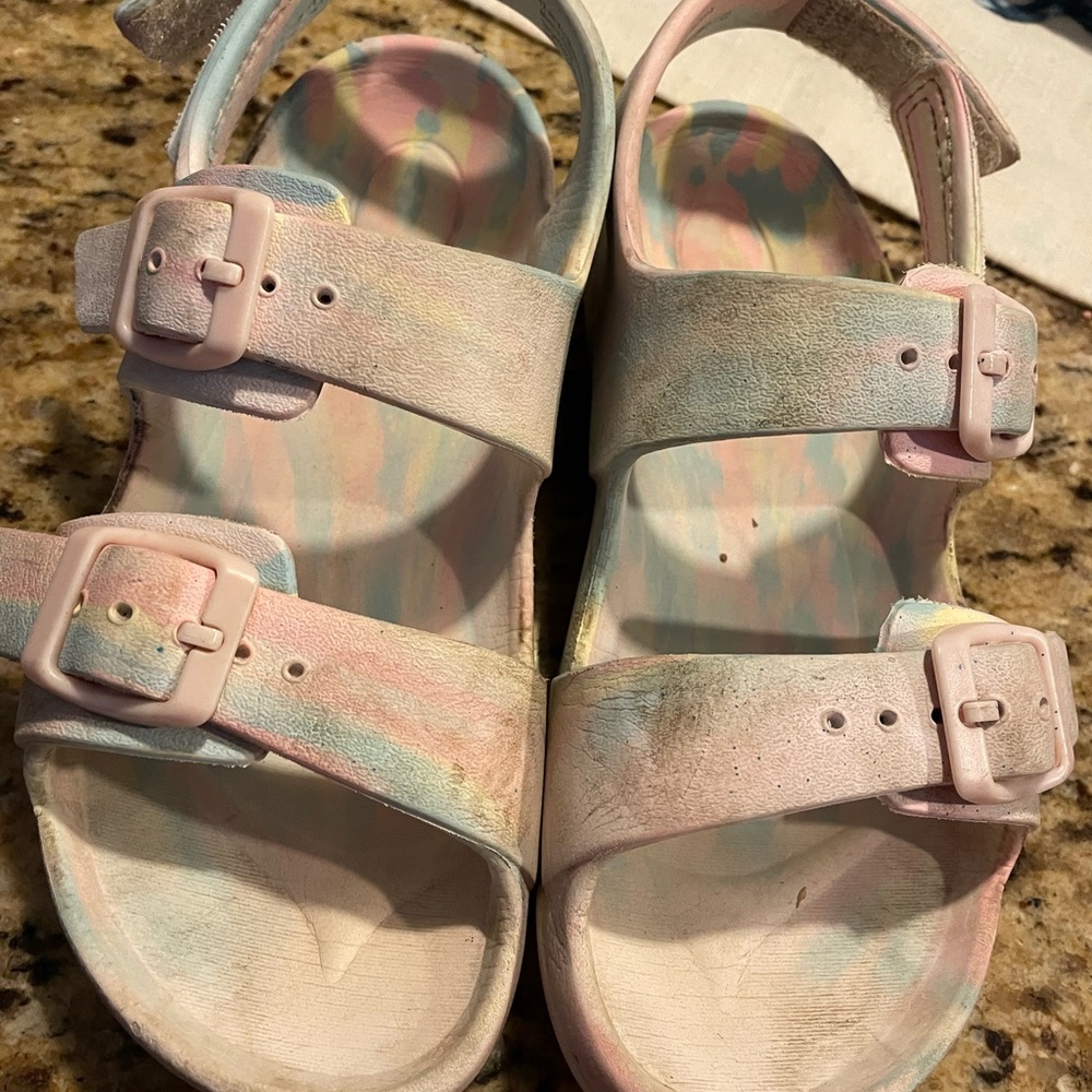 Cat & Jack Pink and Blue Sandals